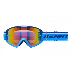 KENNY RACING ОКУЛЯРИ МОДЕЛЬ TRACK+ NAVY BLUE - REDLENS - КОЛІР NIEBIESKI/BIALY ХВІРТКА ЧЕРВОНА ЗЕРКАЛО