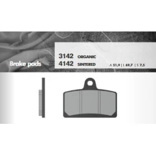 BRENTA КОЛОДКИ ДИСКОВІ ТОРМОЗНІ KH399 SPIEK METALICZNY (КОЛІР ЗОЛОТИЙ) (FT 4142)