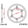 JT ЗІРОЧКА ЗАД 899 50 KTM SX\/EXC ULTRALIGHT SAMOOCZYSZCZAJACA (89950JTSC) (LANC. 520) - зображення 1