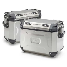 KAPPA 2025/05 KUFRY БІК 37L ПРАВАЯ I 48L ЛІВИЙ MONOKEY CAM SIDE KVG48A KVG37A K'VOYAGER АЛЮМІНІЄВІ КОЛІР СРІБНИЙ