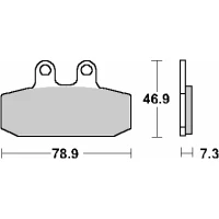 SBS АКЦІЯ КОЛОДКИ ДИСКОВІ ТОРМОЗНІ KH256 STREET CERAMIC APRILIA ATLANTIC 500 '02-'05, LEONARDO 125/150 '99-'06, SCARABEO 125/150 '99-'04, SCARABEO 500 '03-'11, SPORTCITY 200/250 '04-'08, SPORTCITY 125 '04-'12, DERBI RAMBLA 125/300 '08-'14 КОЛІР ЧОРНИЙ