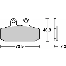 SBS АКЦІЯ КОЛОДКИ ДИСКОВІ ТОРМОЗНІ KH256 STREET CERAMIC APRILIA ATLANTIC 500 '02-'05, LEONARDO 125/150 '99-'06, SCARABEO 125/150 '99-'04, SCARABEO 500 '03-'11, SPORTCITY 200/250 '04-'08, SPORTCITY 125 '04-'12, DERBI RAMBLA 125/300 '08-'14 КОЛІР ЧОРНИЙ