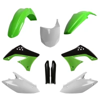 POLISPORT КОМПЛЕКТ ПЛАСТІКОВ (ПОВНИЙ KIT) KAWASAKI KX 450F '09-'11 W КОМПЛЕКТІ TABLICA ПЕРІД (8656800002) I КРИШКИ AMORTYZAROROW (8351800002) КОЛІР ЗЕЛЕНИЙ