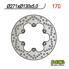 NG ДИСК ТОРМОЗНИЙ ПЕРІД KAWASAKI GPZ 500 S (90-03), GPZ 900R, GPZ600/750/900 (271X130X5) (6X10,5MM)