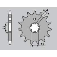 JR ЗІРОЧКА ПЕРІД 554 15 YAMAHA DT80LC