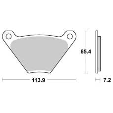 SBS BRAKEPADS КАРБОНОВОГО TECH