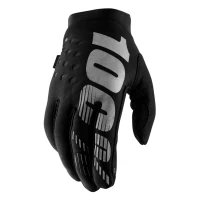 РУКАВИЦІ 100% BRISKER YOUTH SOFTSHELL ЧОРНО-СІРІ S