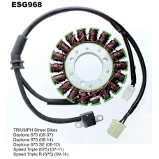 ELECTROSPORT UZWOJENIE ГЕНЕРАТОР (STATOR) TRIUMPH DAYTONA 675 (06-14) , STREET TRIPLE 675 (07-11), STREET TRIPLE R 675 (09-14)