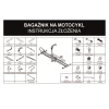 BIKETEC ОДИНАРНИЙ ПЛАТФОРМА DO TRANSPORTU МОТОЦИКЛА Z БЛОК КОЛЕСА I РУЧКОЮ З ВЕРХУ (БАГАЖНИК АВТО) - зображення 2