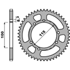ЗАДНЯ ЗІРКА PBR 4502 60 C45 HUSQVARNA CH 125 SM '05, FANTIC 125 '05-'11 (LANC. 428) (JTR-BRAK)