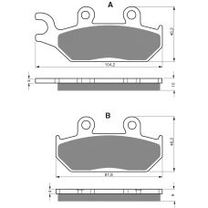 GOLDFREN ТОРМОЗНИЙ КОЛОДКИ 033 КЕРАМІЧНІ КАРБОНОВОГО AD