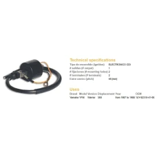 DZE КОТУШКА ЗАПАЛЮВАННЯ YAMAHA YFM 350 WARRIOR (OEM-1UY-82310-41-00)