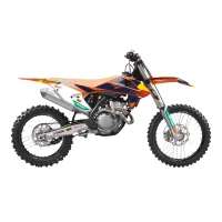 BLACKBIRD КОМПЛЕКТ НАЛІПОК (OKLEIN) KTM SX/SX-F '16-'18, EXC/EXC-F '17-'19 REPLICA KTM FACTORY MXGP КОЛІР КОЛІР ПОМАРАНЧ ЧОРНИЙ