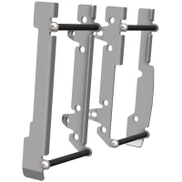 CROSSPRO НОВИНКА КРИШКИ РАДІАТОРА АЛЮМІНІЄВІ МОДЕЛЬ LIGHT ICE (DO МОТОЦИКЛА БЕЗ ВЕНТИЛЯТОРА) SHERCO SE/SEF 150/300 '25- КОЛІР СРІБНИЙ