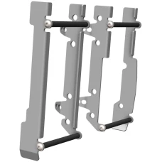 CROSSPRO НОВИНКА КРИШКИ РАДІАТОРА АЛЮМІНІЄВІ МОДЕЛЬ LIGHT ICE (DO МОТОЦИКЛА БЕЗ ВЕНТИЛЯТОРА) SHERCO SE/SEF 150/300 '25- КОЛІР СРІБНИЙ