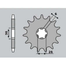ПЕРЕДНЯ ЗІРКА CHT 568 17 YAMAHA XS 650 75-83, XS 500 (568-17) (JTF568.17)