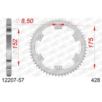 AFAM 2026/04 ШЕСТЕРНЯ ЗАД 844 57 YAMAHA DT 125R/RE 99-06 (JTR839.57) (LANC. 428)