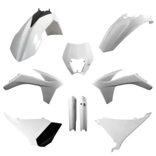 POLISPORT КОМПЛЕКТ ПЛАСТІКОВ (ПОВНИЙ KIT) KTM EXC/EXC-F '12-'13 W КОМПЛЕКТІ TABLICA ПЕРІД (8666700001) I КРИШКИ АМОТРТИЗАТОРІВ (8398500002) КОЛІР БІЛИЙ