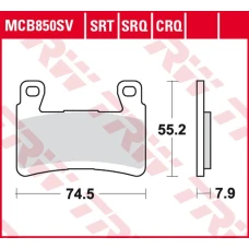 TRW LUCAS ZF КОЛОДКИ ДИСКОВІ ТОРМОЗНІ KH296 SINTER ROAD/TRACK KAWASAKI ZX-6R NINJA '13-, ПЕРІД