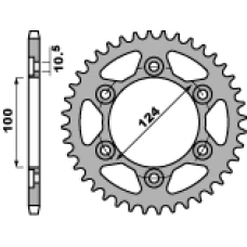 ЗАДНЯ ЗІРКА PBR 4366 39 C45 DUCATI 1000 MONSTER/SPORT (JTR745.39)(LANC. 525)