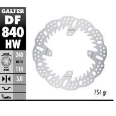 GALFER ДИСК ТОРМОЗНИЙ ЗАД TM EN/MX 125/144/250/300/450/ 530 '15-'24; 125/144 FI EN '24-; 250/300/450 FI EN '24- (240X114X5MM) SHARK ENDURO MX