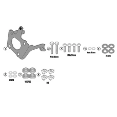 KAPPA 2023/01 КРІПЛЕННЯ СКЛА 1173SK CF MOTO CL 700X '21-'22