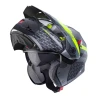 CABERG ШОЛОМ SZCZEKOWY FLIP-UP ENDURO МОДЕЛЬ TOURMAX X SARABE КОЛІР СІРИЙ MAT\/CZARNY\/ZOLTY FLUO РОЗМІР L - зображення 2