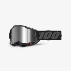 100 % ОКУЛЯРИ МОДЕЛЬ ACCURI 2 YOUTH JUNIOR BLACK - MIRROR SILVER LENS - КОЛІР ЧОРНИЙ/СІРИЙ СТІКЛО СРІБНЕ ЗЕРКАЛО