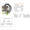 DZE РЕГУЛЯТОР НАПРУГИ POLARIS PREDATOR 500 '03-'07, OUTLAW 400\/500\/525 '06-'11 12V 35A (OEM-4010654, 4012536) (ESR541) - зображення 2