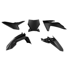 RACETECH (RTECH) 2024/12  PLASTIC KIT 5 PCS  BLACK KTM SX 50 2024=>2025