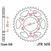 ЗАДНЯ ЗІРКА JR 4578 30 POLARIS 250 CYCLONE\/TRAIL BLAZER (457830JT) (MOZNA STOSOWAC ЗАМІСТЬ 478 30 JTR478.30) (LANC. 520) - зображення 1