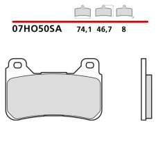 BREMBO 2026/03 КОЛОДКИ ДИСКОВІ ТОРМОЗНІ KH390 SINTER SA (SPIEK METALICZNY) ПЕРІД (ECE R90)