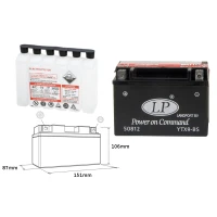 LANDPORT АКУМУЛЯТОР YTX9-BS 12V 8AH 152X88X106 BEZOBSLUGOWY - ELEKTROLIT OSOBNO (6) UE2019/1148