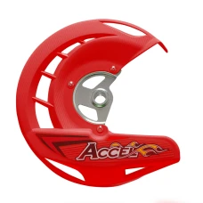 ACCEL ЗАХИСТ ТОРМОЗА ДИСКА ПЕРІД HONDA CRF 250/450R,X '04-'14, CR 125/250 '04-'07 КОЛІР ЧЕРВОНИЙ (FDG-01RD)
