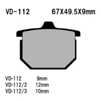 VESRAH КОЛОДКИ ДИСКОВІ ТОРМОЗНІ KH29 SPIEK METALICZNY (КОЛІР ЗОЛОТИЙ) HONDA CX500 '79-'81, GL1000/1100 '75-'81 (MADE IN JAPAN)