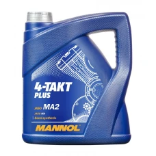 MANNOL МАСТИЛО SILNIKOWY 4T ПЛЮС 10W40 4L (API SL, JASO MA/MA2) SEMISYNTETYK (7202) (4)