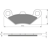 GOLDFREN ТОРМОЗНИЙ КОЛОДКИ 280 КЕРАМІЧНІ КАРБОНОВОГО AD