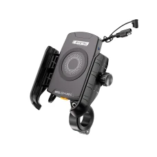 BIKETEC PRO КРОНШТЕЙН ДЛЯ МОТОЦИКЛА NA ТЕЛЕФОН DUAL Z ЗАРЯДНИЙ ПРИСТРІЙ INDUKCYJNA I USB-C (EL)