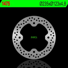 NG ДИСК ТОРМОЗНИЙ ПЕРІД POLARIS RANGER RZR 570 '12-'13, RZR 800 '08-'14 (235X123X4,8) (4X11,5MM)