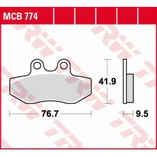 TRW LUCAS ZF КОЛОДКИ ДИСКОВІ ТОРМОЗНІ KH393 ORGANIC YAMAHA XC 125 X CYGNUS '04-'09 ПЕРІД