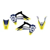 BLACKBIRD КОМПЛЕКТ НАЛІПОК (OKLEIN) HUSQVARNA TC\/FC '19-'22, TE\/FE '20-'23 DREAM 5 КОЛІР СИНІЙ ЖОВТИЙ - зображення 2
