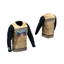 LEATT (НОВИНКА 2023) СОРОЧКА ROWEROWA MTB GRAVITY 3.0 JERSEY WOODY КОЛІР CZARNY/BRAZOWY РОЗМІР M