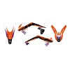 BLACKBIRD КОМПЛЕКТ НАЛІПОК (OKLEIN) KTM SX 85 '13-'17 DREAM 5 КОЛІР КОЛІР ПОМАРАНЧ ЧОРНИЙ - зображення 2