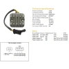 DZE РЕГУЛЯТОР НАПРУГИ POLARIS RANGER 900 XP\/CREW\/60 '13-'15 MOSFET - 50A (4013978) (ESR829) - зображення 2