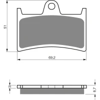 GOLDFREN ДИСКОВІ ТОРМОЗНІ КОЛОДОК 070 КЕРАМІЧНІ КАРБОНОВОГО S3
