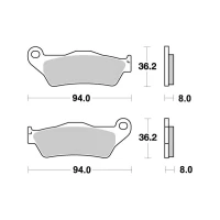 SBS BRAKEPADS SINTERED
