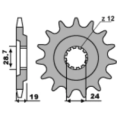 PBR ЗІРОЧКА ПЕРІД 527M 15 18NC KAWASAKI GPZ 1000RX (LANC. 630)