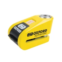 ЗАМОК НА ГАЛЬМІВНИЙ ДИСК З СИГНАЛІЗАЦІЄЮ OXFORD XA14 (ЧОРНО-ЖОВТИЙ FLUO, LK217)