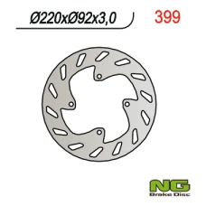 NG ДИСК ТОРМОЗНИЙ ПЕРІД YAMAHA TTR 125 00-03, TTR R LWE/LEM '18-'21, DT 50LC 98- (220X92X3)