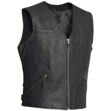 HALVARSSONS ШКІРА ЖИЛЕТ CUT ЧОРНИЙ 2XL